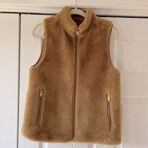 J. CREW Faux fur Sleeveless Vest